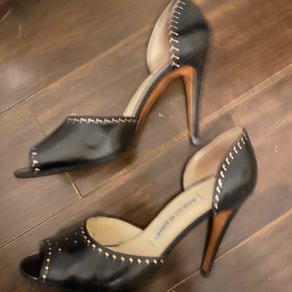 Vintage Manolo Blahnik Leather Heels - Picture 3 of 6